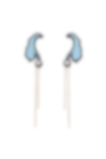 Blue Magnolia Earrings by The YV Brand at Pernia's Pop Up Shop