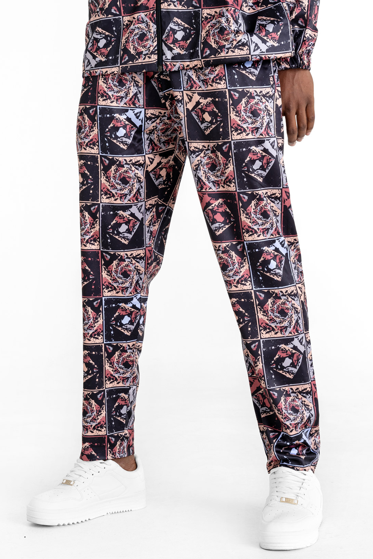 Multi-Colored Polyester Printed Pants by Tezhomaya by Kavit Mehta