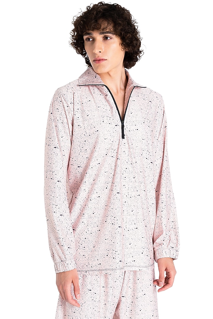 Light Beige Polyester Printed T-Shirt by Tezhomaya by Kavit Mehta at Pernia's Pop Up Shop