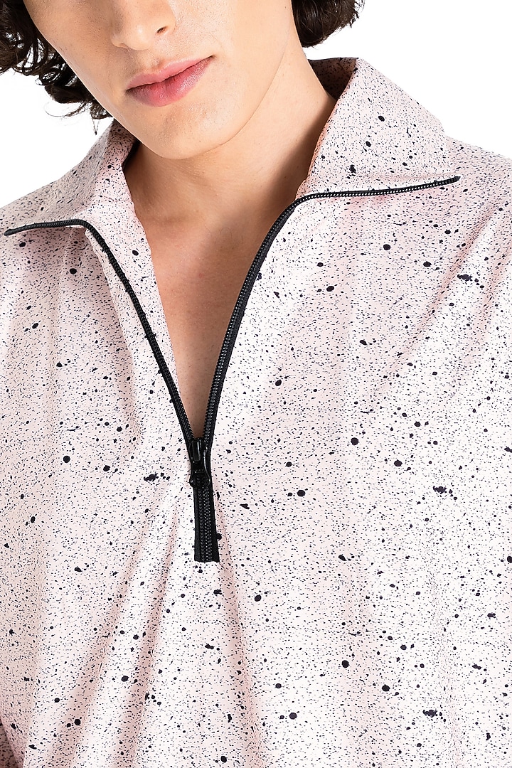 Light Beige Polyester Printed T-Shirt by Tezhomaya by Kavit Mehta at Pernia's Pop Up Shop