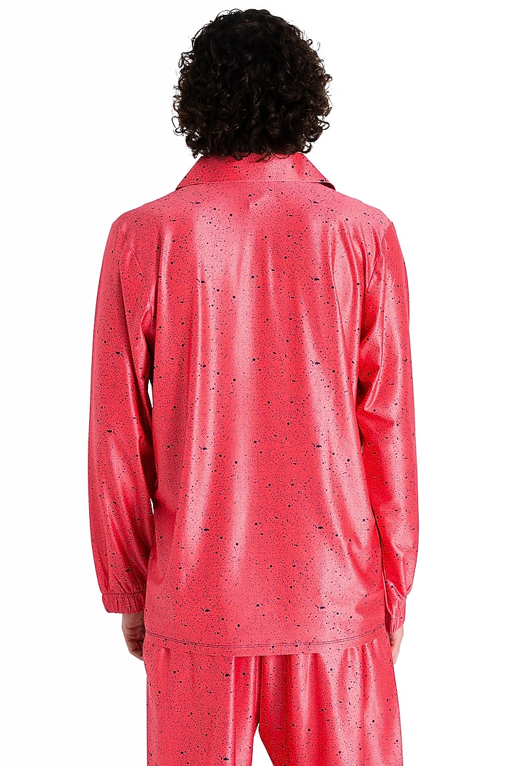 Red Polyester Printed T-Shirt by Tezhomaya by Kavit Mehta at Pernia's Pop Up Shop