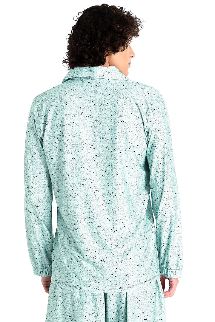Pistachio Polyester Printed T-Shirt by Tezhomaya by Kavit Mehta at Pernia's Pop Up Shop