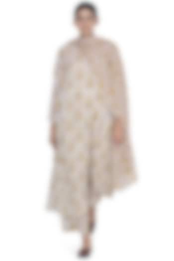 Off White Printed Kurta Set by Uri by Mrunalini Rao at Pernia's Pop Up Shop