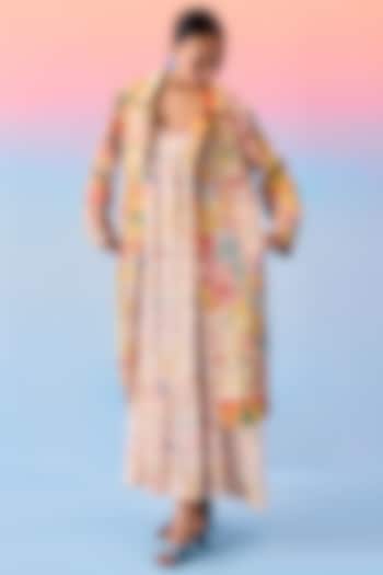 Multi-Colored Organic Fabric Patchwork Jacket by Uri by Mrunalini Rao at Pernia's Pop Up Shop