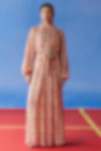 Multi-Colored Organic Fabric Maxi Vacation Dress by Uri by Mrunalini Rao at Pernia's Pop Up Shop