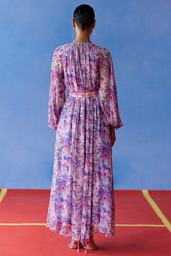Purple Organic Fabric Maxi Vacation Dress by Uri by Mrunalini Rao at Pernia's Pop Up Shop