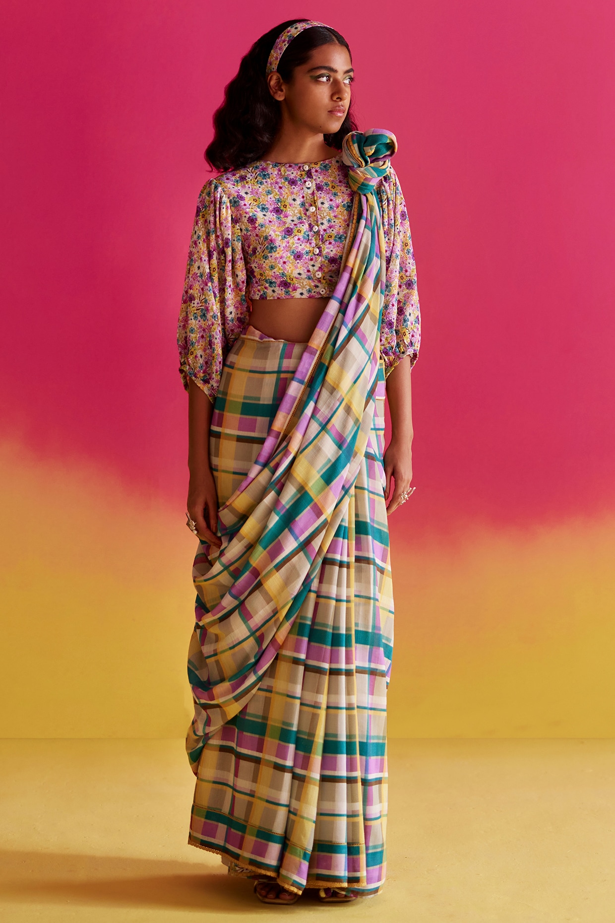 Devananda SS In Banarsi Silk Saree. Available In 6 Colours. – Indiehues