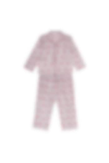 Grey Block Printed Pant Set by My Litte Lambs at Pernia's Pop Up Shop