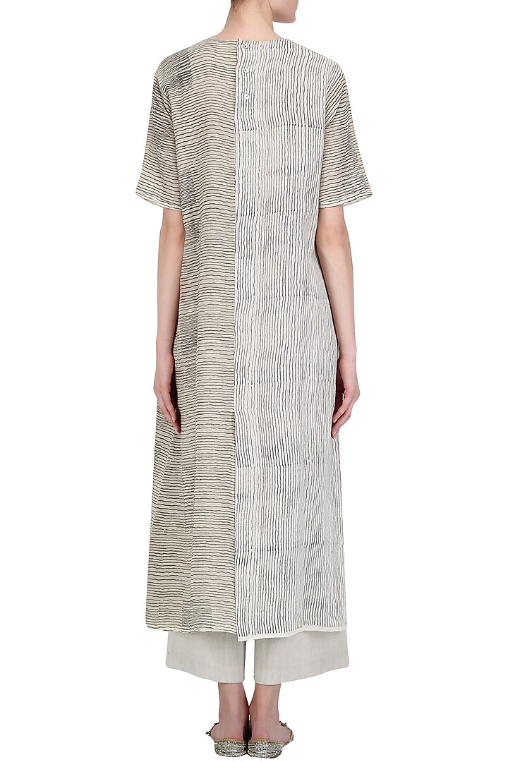 Broken White Khadi Cotton Culottes available only at Pernia's Pop Up Shop.
