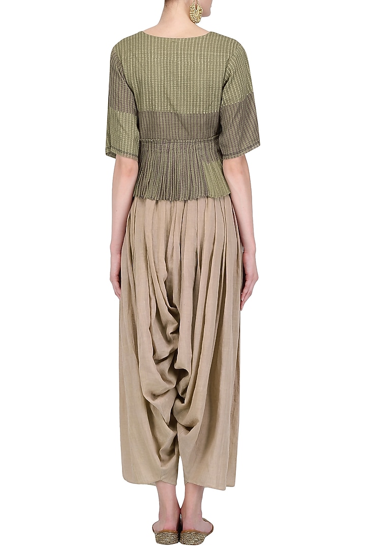 Blush Block Printed Dhoti Pants available only at Pernia's Pop Up Shop.