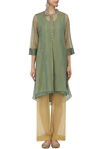 Zari Kota Silk Culottes by Urvashi Kaur