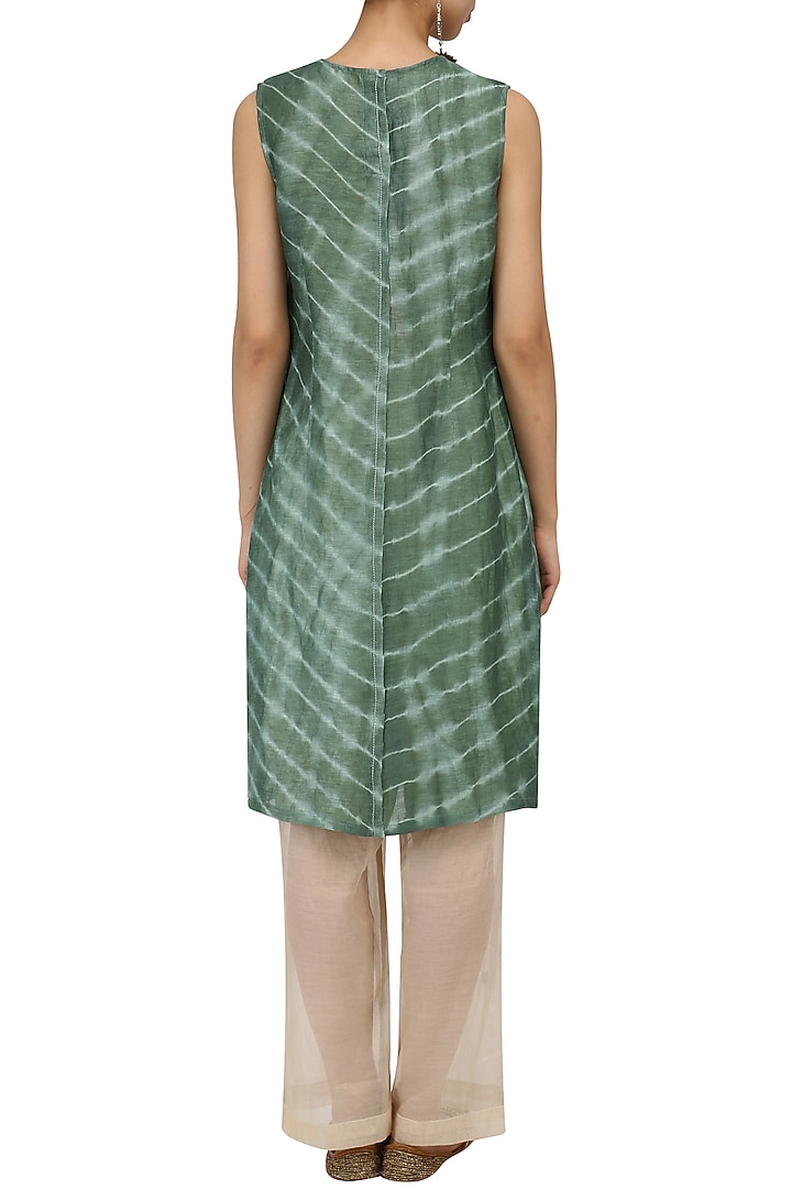 Teal leheria shift dress available only at Pernia's Pop Up Shop.