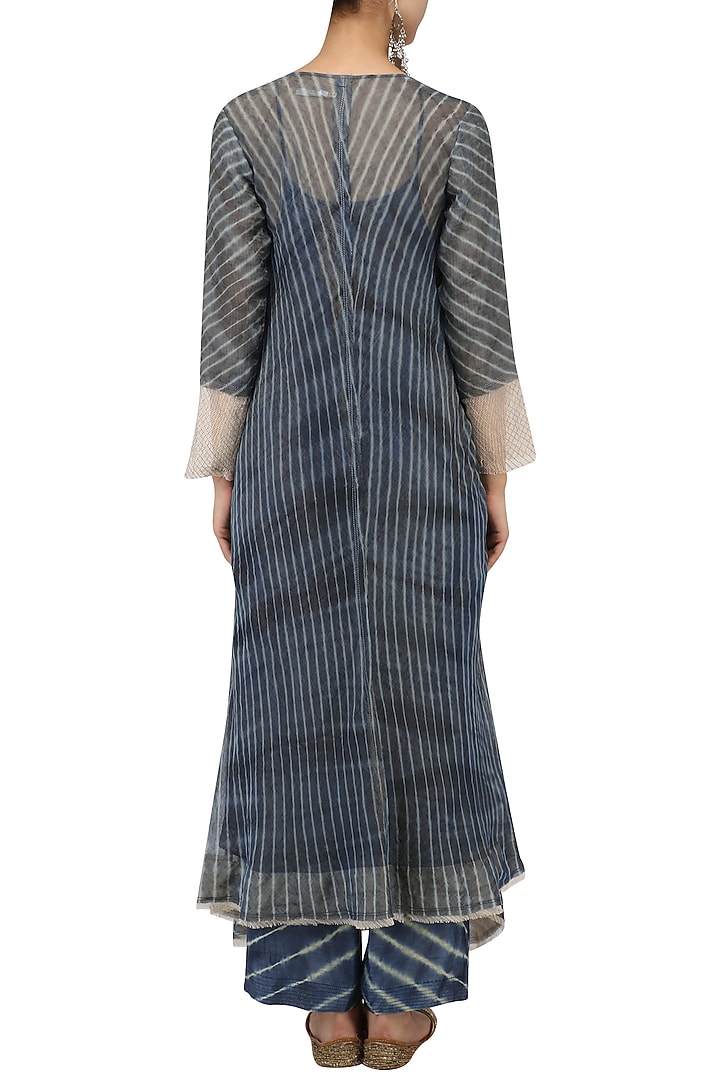 Indigo leheria linen dress available only at Pernia's Pop Up Shop.