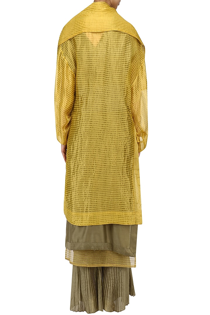 Ochre oversized tissue jacket available only at Pernia's Pop Up Shop.