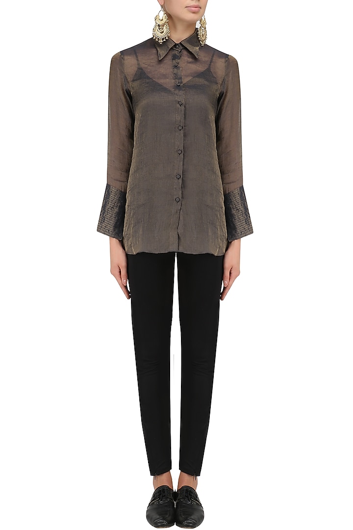 Chocolate Silk Shirt