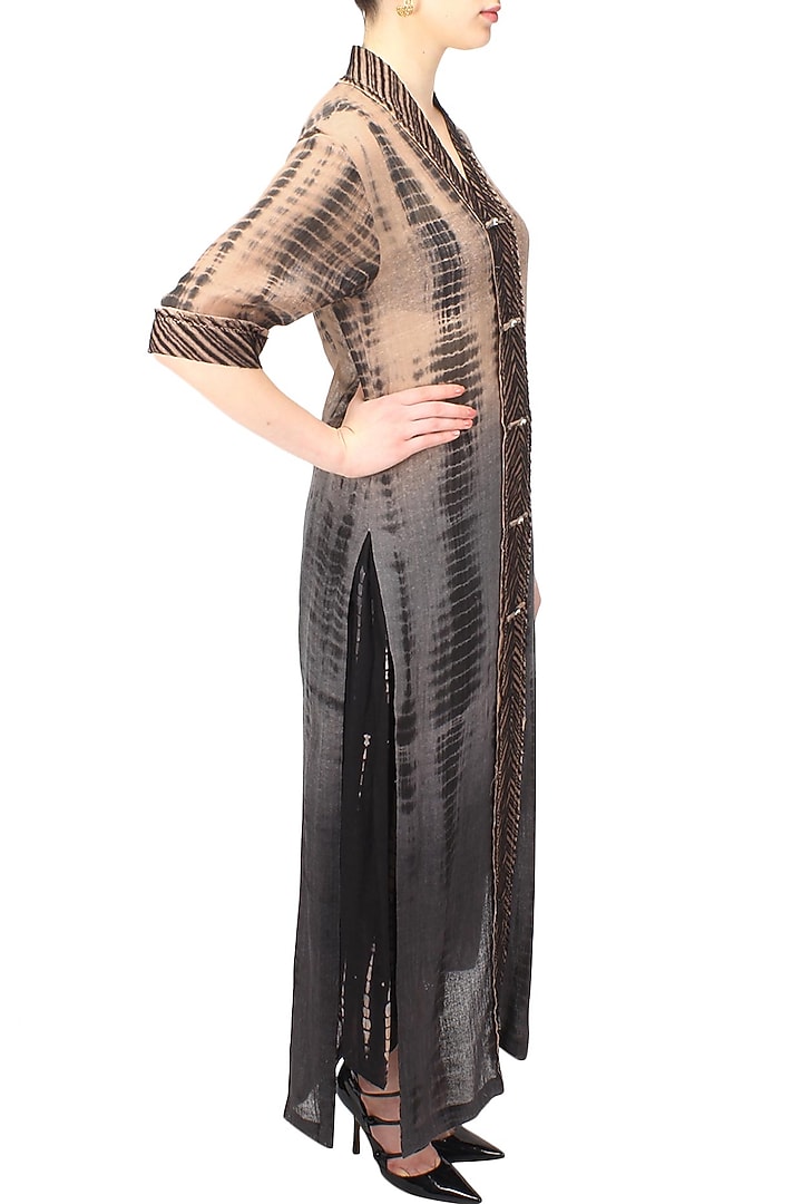 Blush and grey tie and dye printed tunic available only at Pernia's Pop Up Shop.