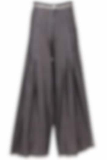 Grey batik printed palazzo pants available only at Pernia's Pop Up Shop.