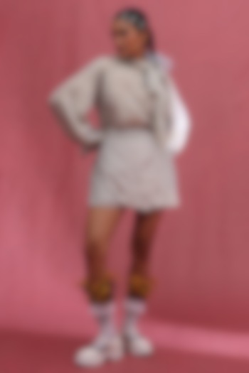 Ice Tissue Embroidered Co-Ord Set by URMIL at Pernia's Pop Up Shop