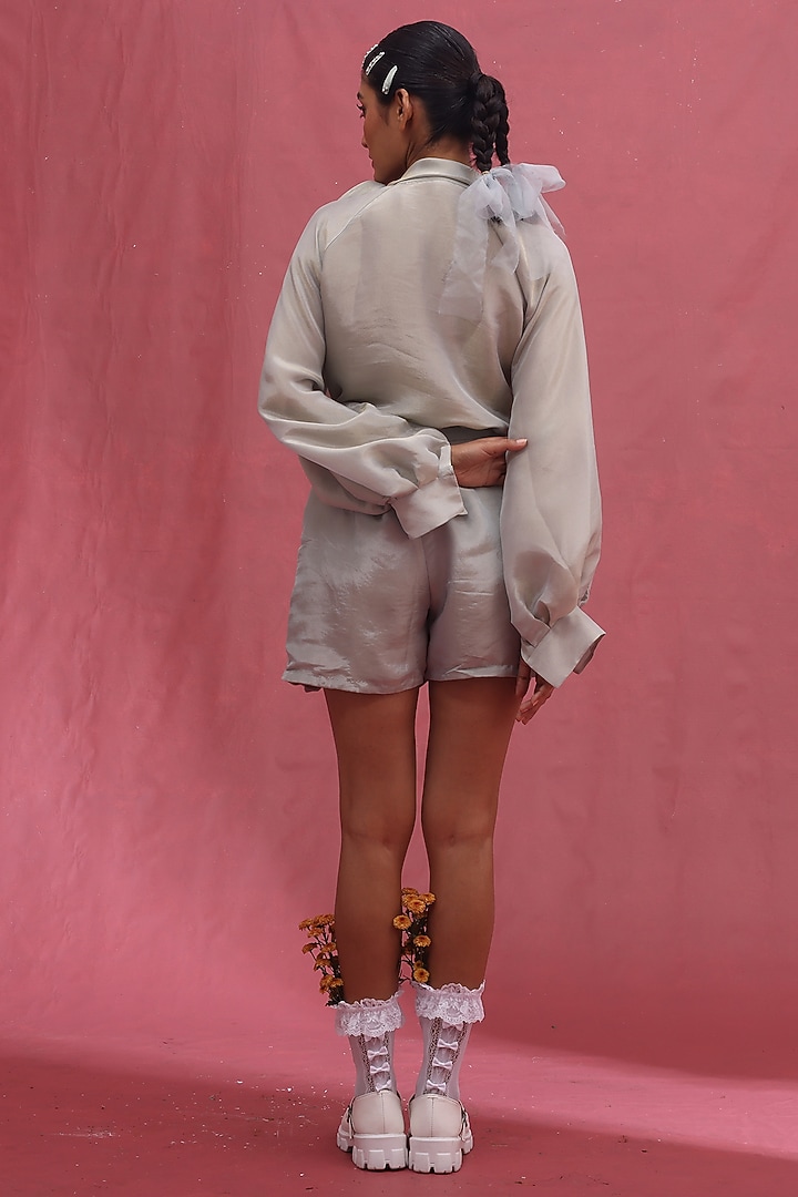 Ice Tissue Embroidered Co-Ord Set by URMIL at Pernia's Pop Up Shop