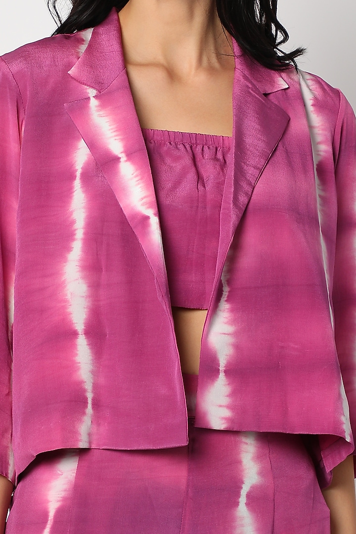 Blush Pink Printed Pant Set by Urban Pataka at Pernia's Pop Up Shop