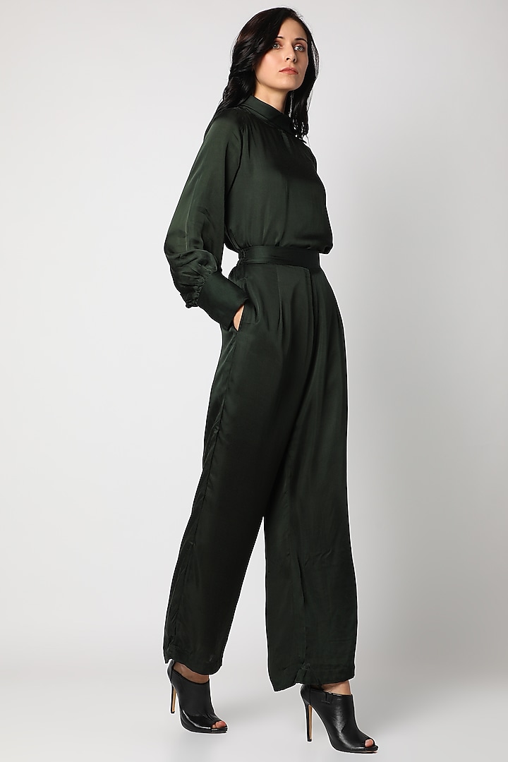 Dark Olive Green Pant Set Design by Urban Pataka at Pernia's Pop Up ...
