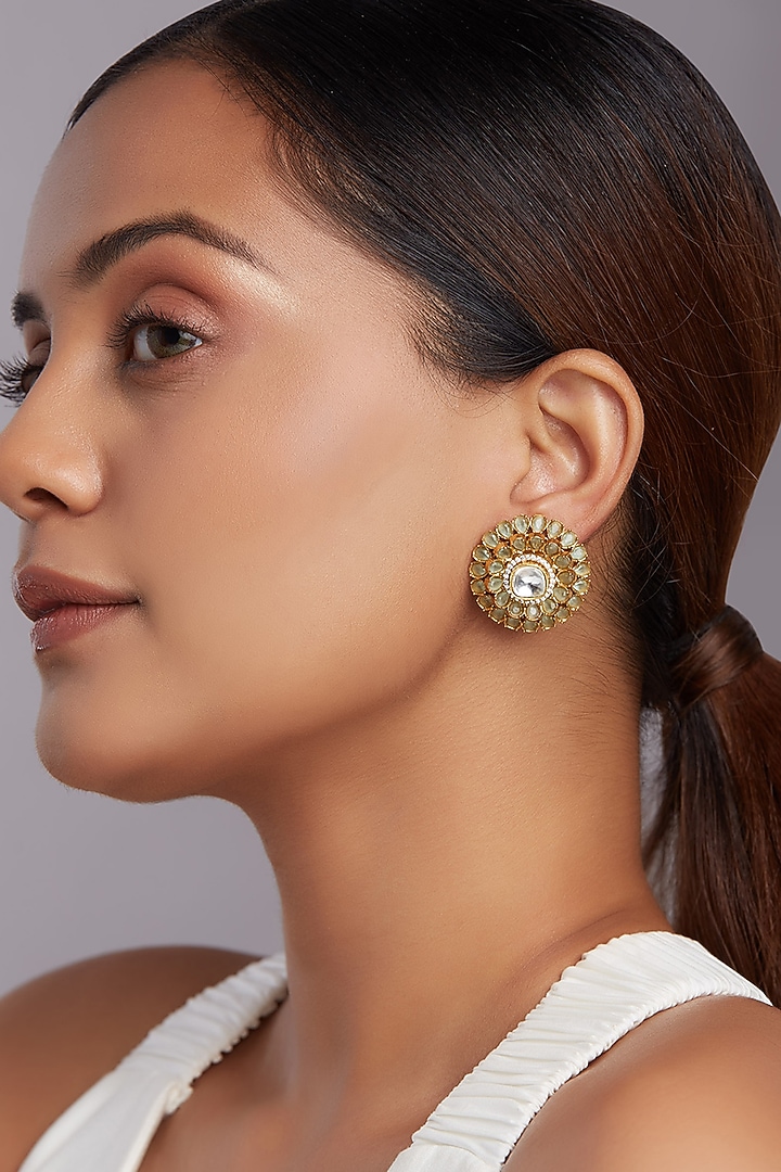 Gold Finish Hydro Lemon Topaz by Joules By Radhika at Pernia's Pop Up Shop