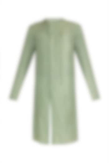 Mint Green Flat Neck Kurta by Unit by Rajat Suri at Pernia's Pop Up Shop