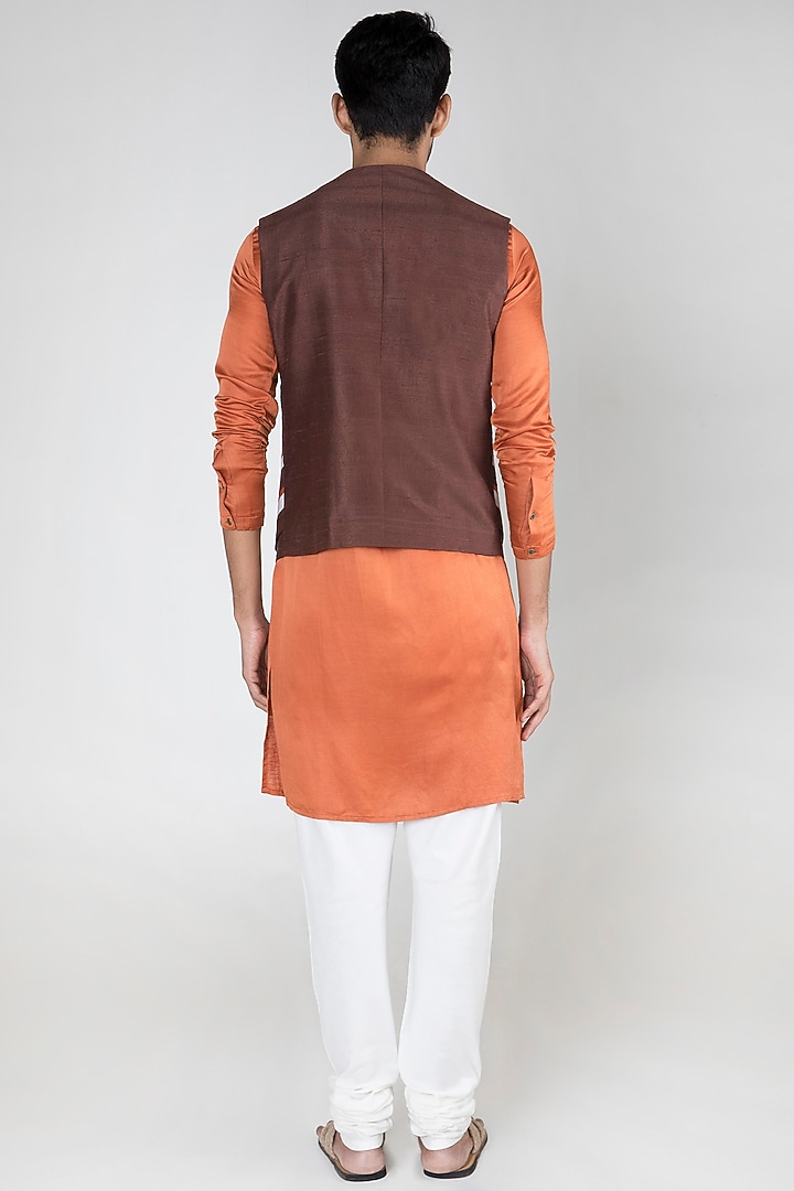 Multi Colored Layered Waistcoat by Unit by Rajat Suri at Pernia's Pop Up Shop