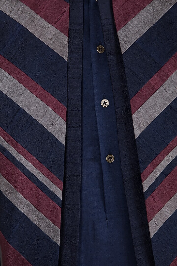 Multi Colored Panelled Layered Waistcoat by Unit by Rajat Suri at Pernia's Pop Up Shop