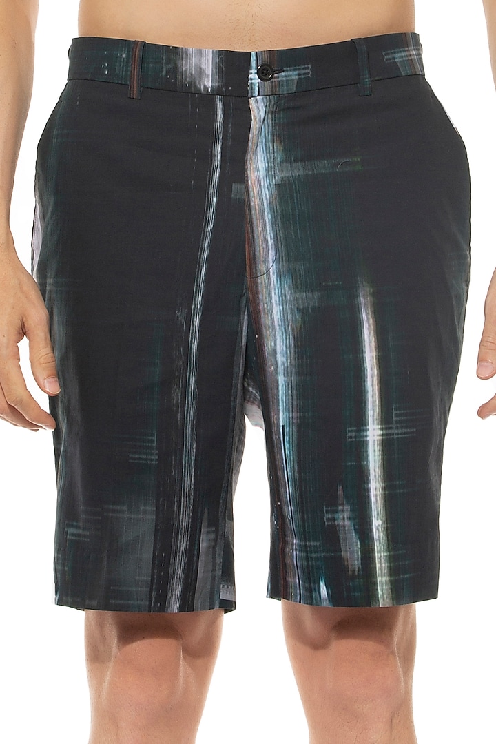 Multi-Coloured Printed Shorts by Unit by Rajat Suri at Pernia's Pop Up Shop