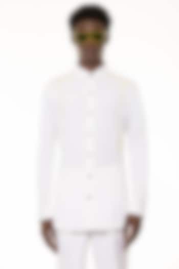 White Shirt in Cotton by Unit by Rajat Suri