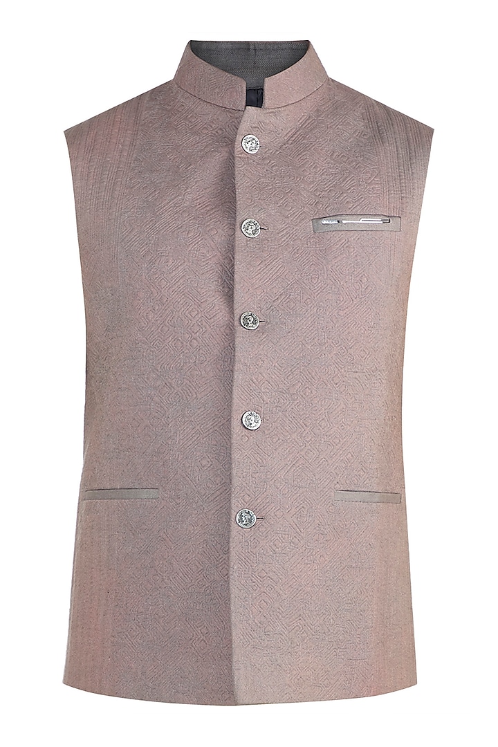 Grey Quilted Waistcoat by Unit by Rajat Suri at Pernia's Pop Up Shop