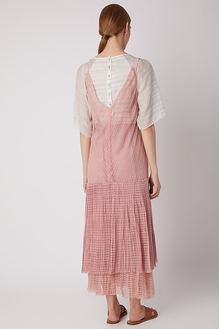 Ecru Chanderi Top by Urvashi Kaur at Pernia's Pop Up Shop