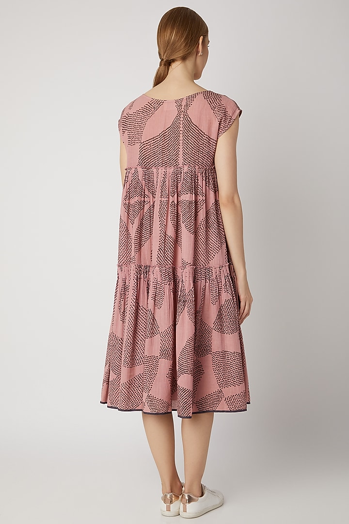 Blush Pink Organic Cotton Vacation Dress by Urvashi Kaur at Pernia's Pop Up Shop