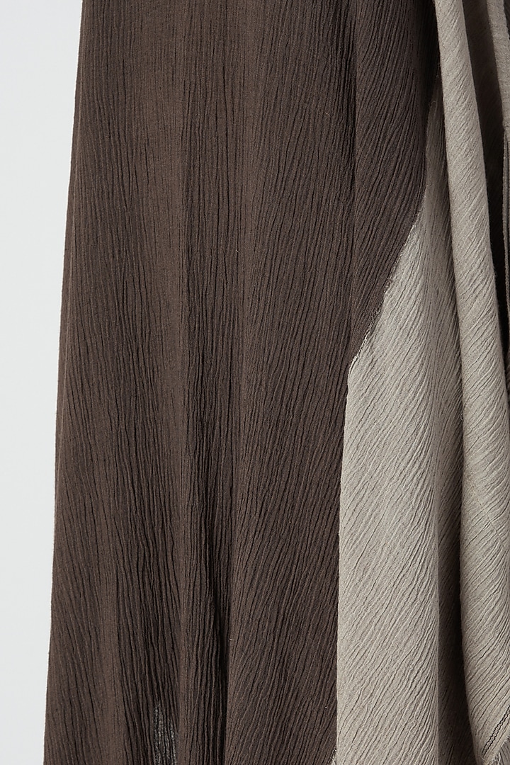 Brown Viscose Cotton Summer Dress by Urvashi Kaur at Pernia's Pop Up Shop