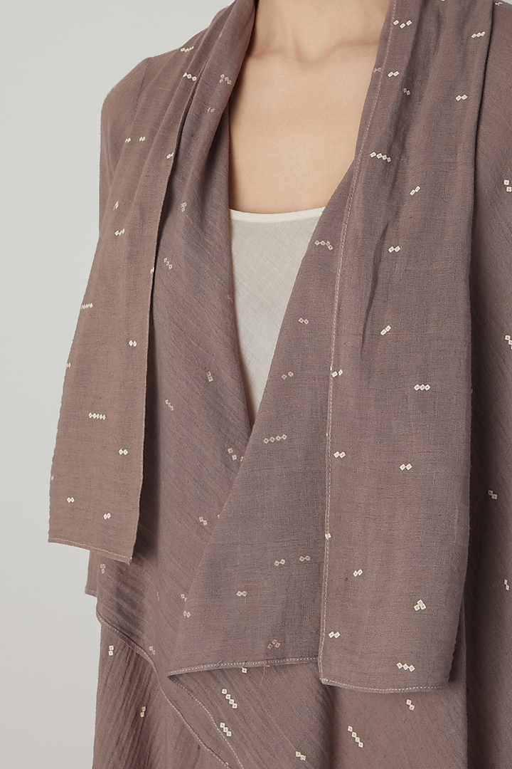 Blush Pink Organic Cotton Overlay by Urvashi Kaur at Pernia's Pop Up Shop