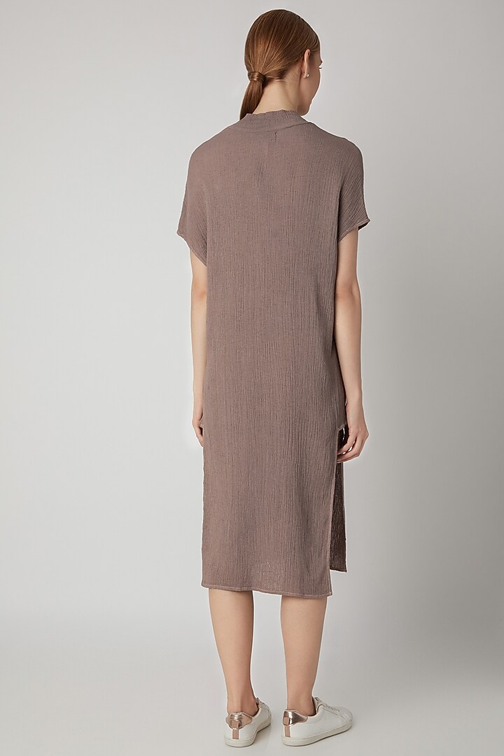 Fawn Viscose Cotton Tunic by Urvashi Kaur at Pernia's Pop Up Shop