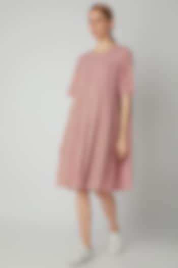 Blush Pink Organic Cotton Dress by Urvashi Kaur