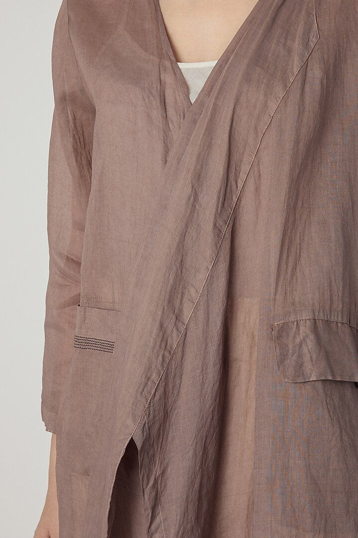 Fawn Organdy Jacket by Urvashi Kaur at Pernia's Pop Up Shop
