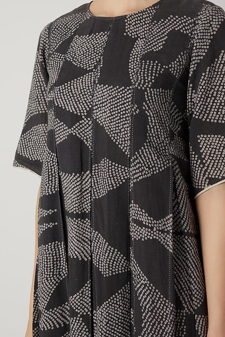 Black Organic Cotton Vacation Dress by Urvashi Kaur at Pernia's Pop Up Shop