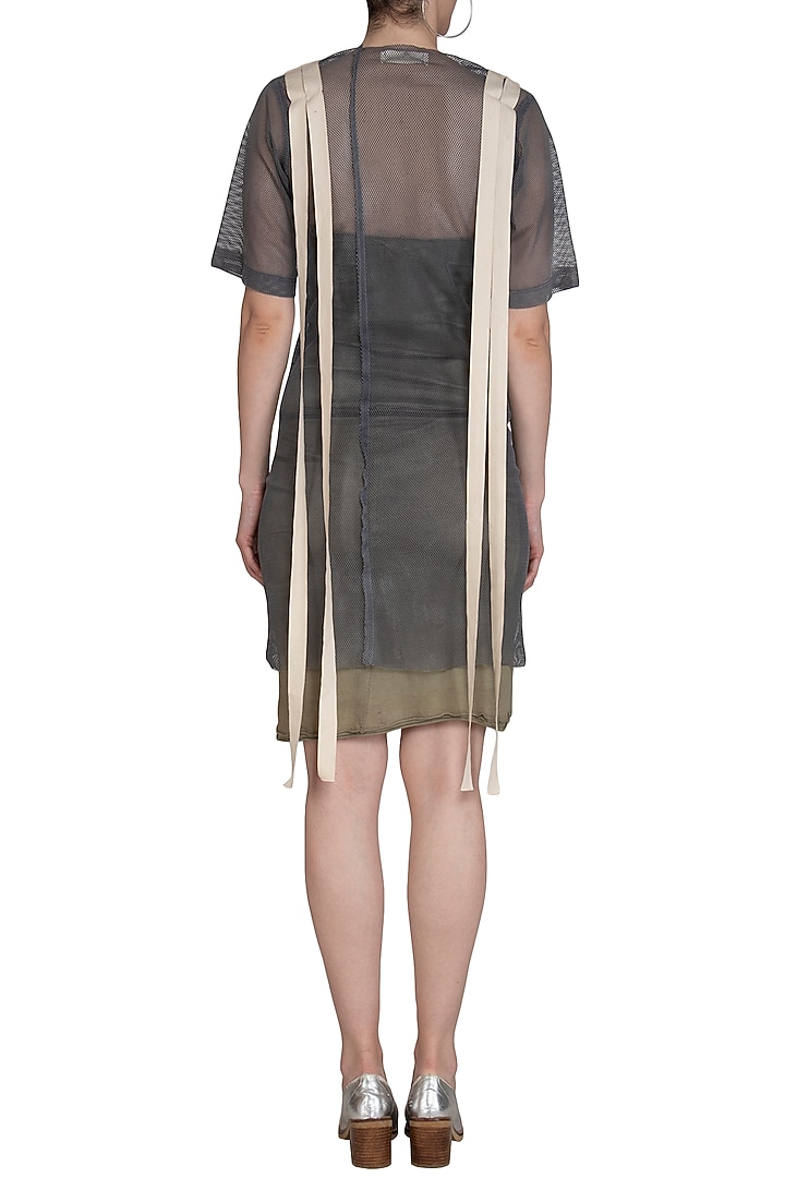 Grey Long T-Shirt by Kapda By Urvashi Kaur at Pernia's Pop Up Shop