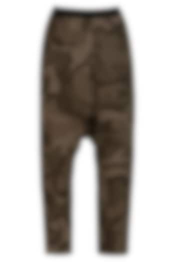Khaki Camouflage Jogger Pants by Kapda By Urvashi Kaur