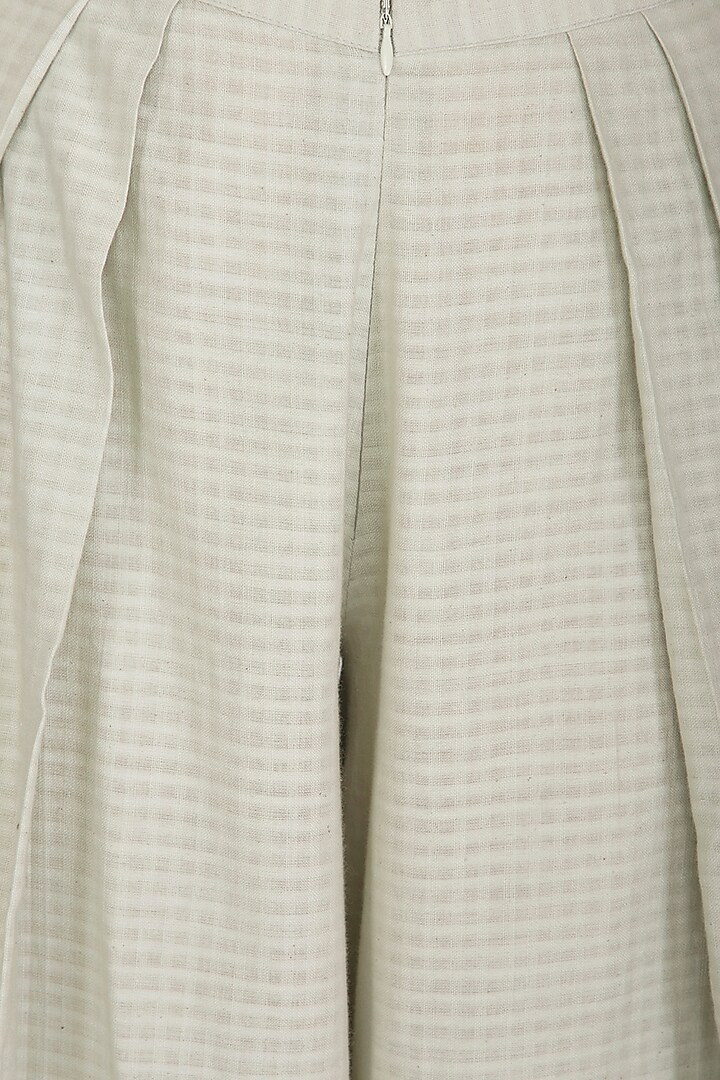 Sage Green Organic Cotton Pants by Urvashi Kaur at Pernia's Pop Up Shop