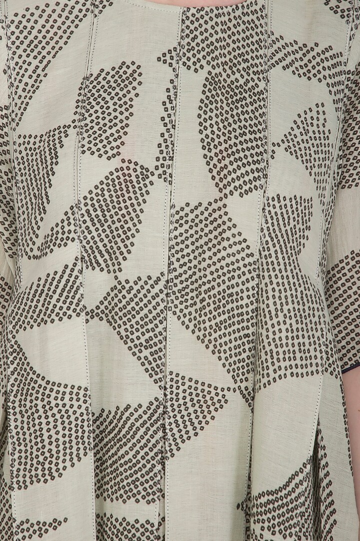 Sage Green Printed Ombre Vacation Dress by Urvashi Kaur at Pernia's Pop Up Shop