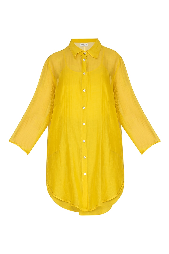 Yellow Tunic With Slip by Urvashi Kaur