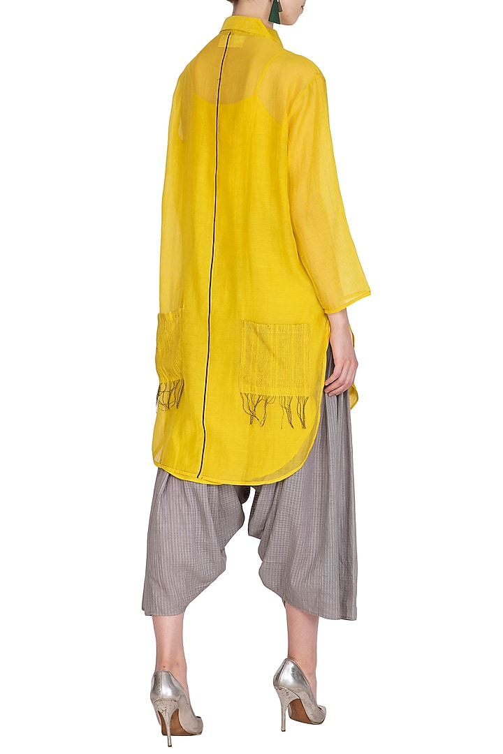 Yellow Tunic With Slip by Urvashi Kaur at Pernia's Pop Up Shop