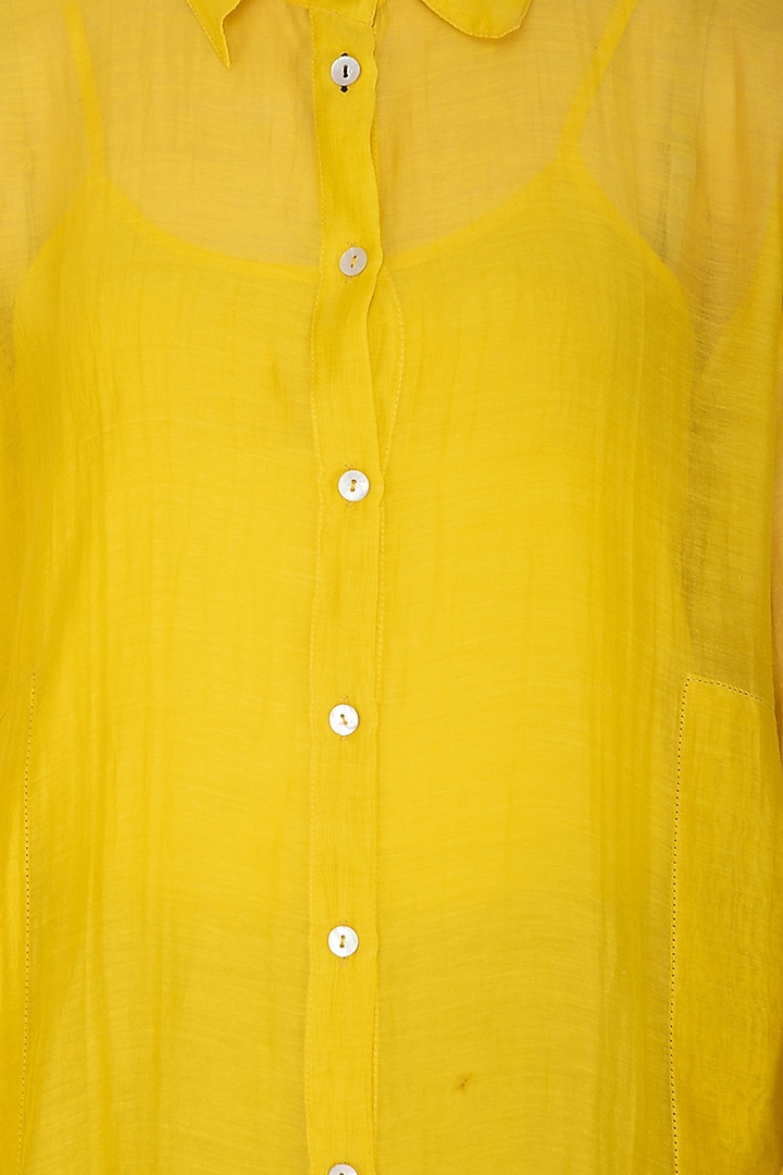 Yellow Tunic With Slip by Urvashi Kaur at Pernia's Pop Up Shop