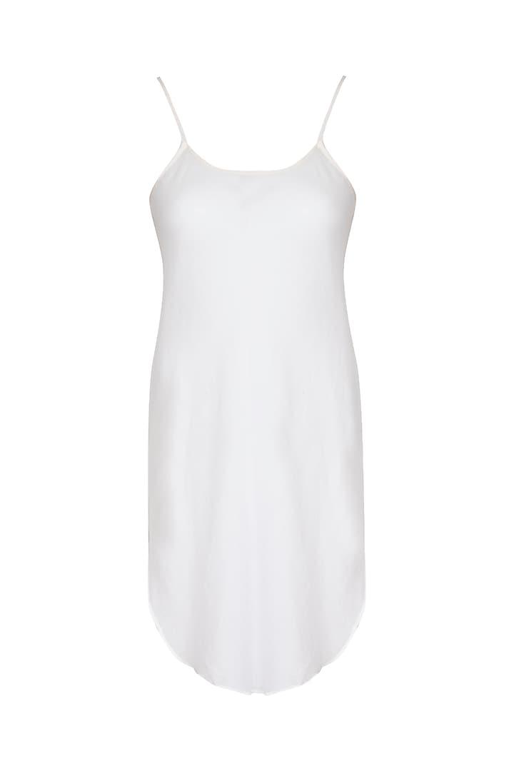 White Tunic With Slip by Urvashi Kaur at Pernia's Pop Up Shop