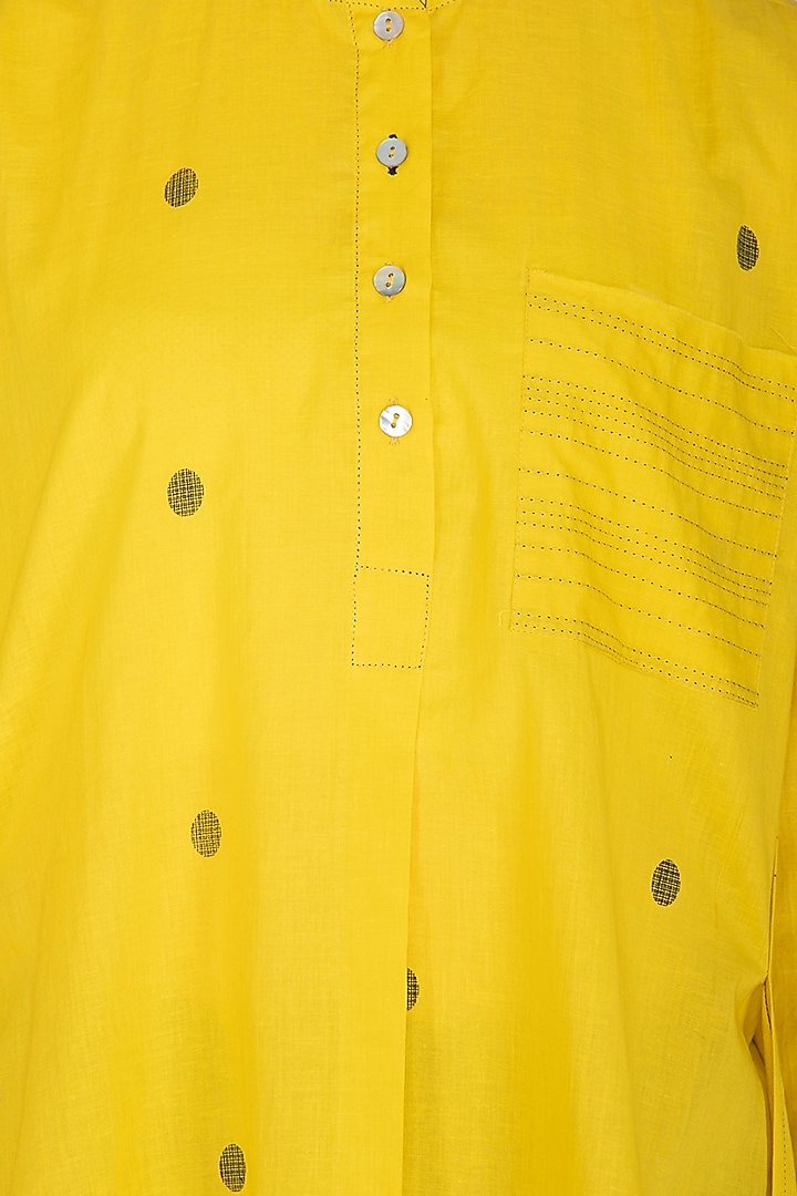 Yellow Short Tunic by Urvashi Kaur at Pernia's Pop Up Shop
