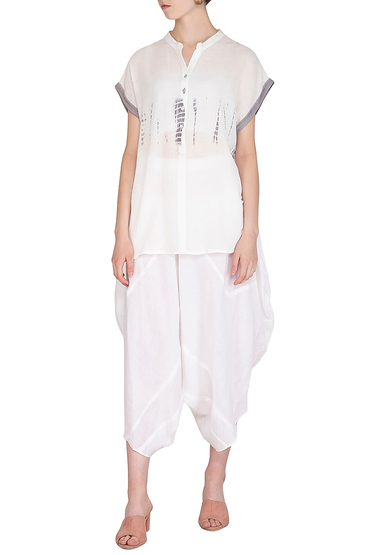White Tie & Dye Top by Urvashi Kaur at Pernia's Pop Up Shop